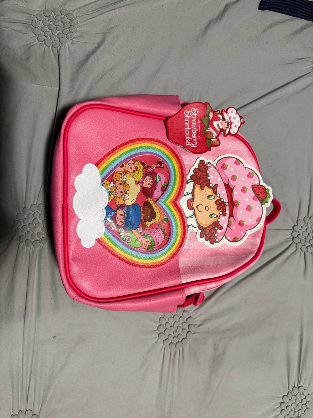 Strawberry shortcake Pink Mini Backpack for Women